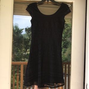 Black midi dress